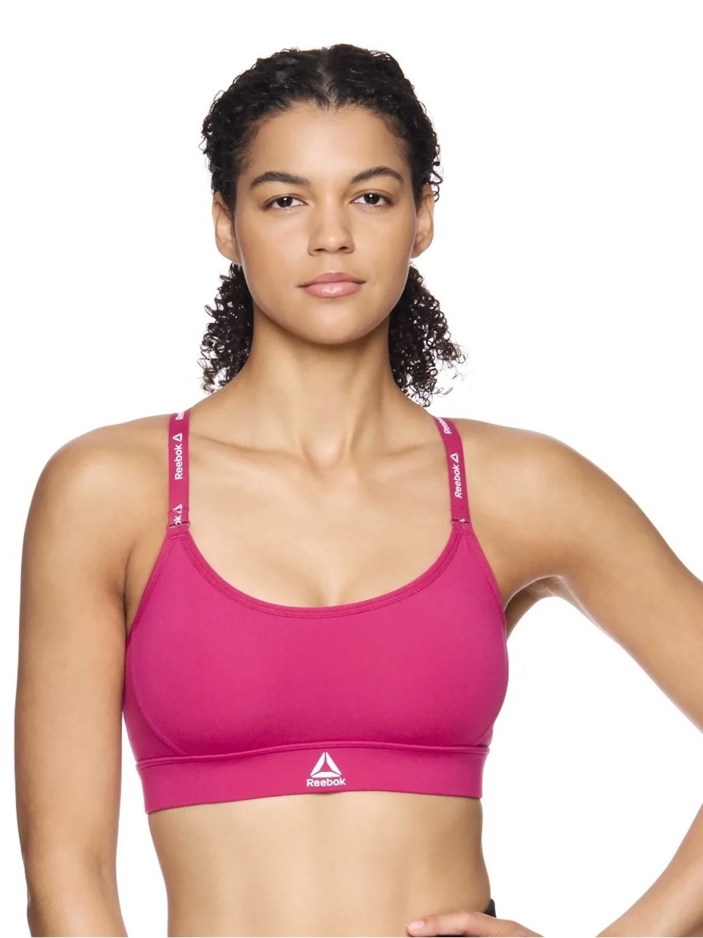 Reebok Magenta Women’s Adjustable-Strap Sports Bra